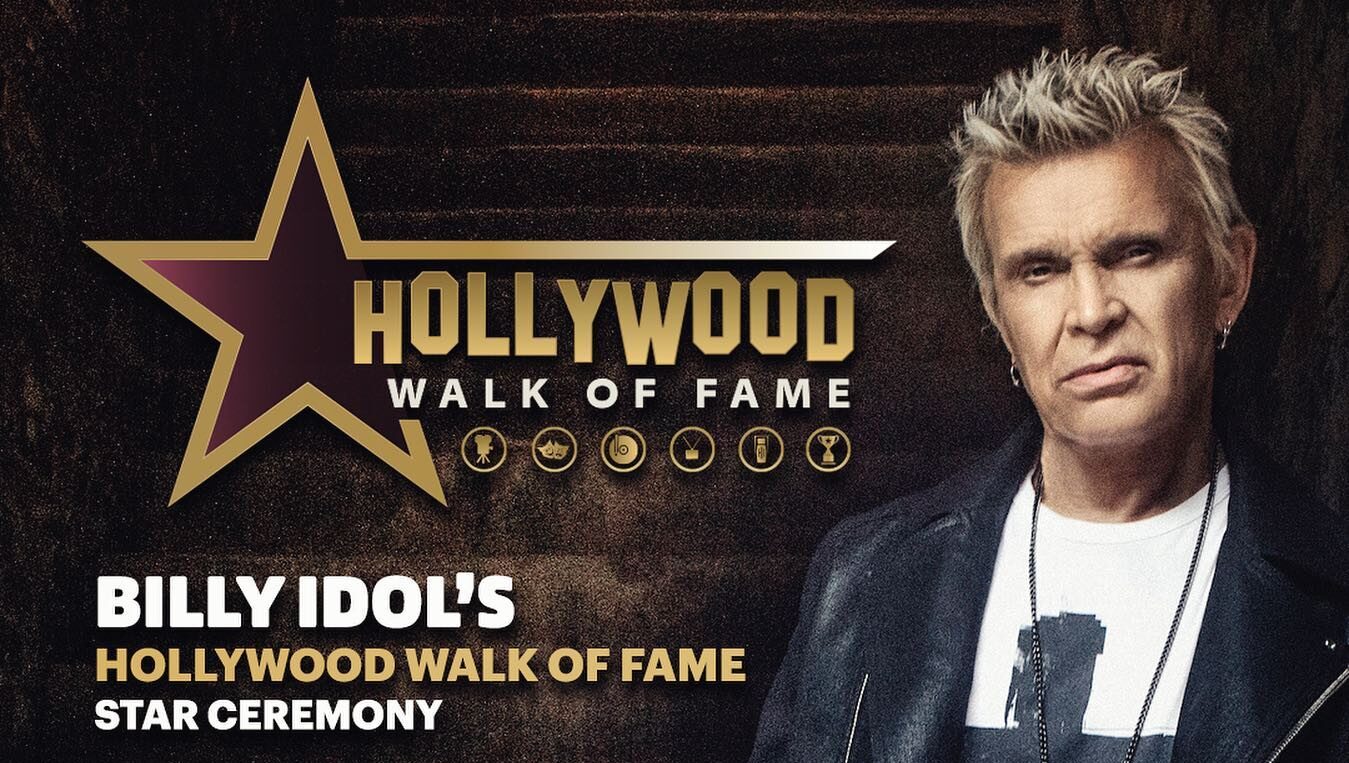 Billy Idol Hollywood Walk of Fame